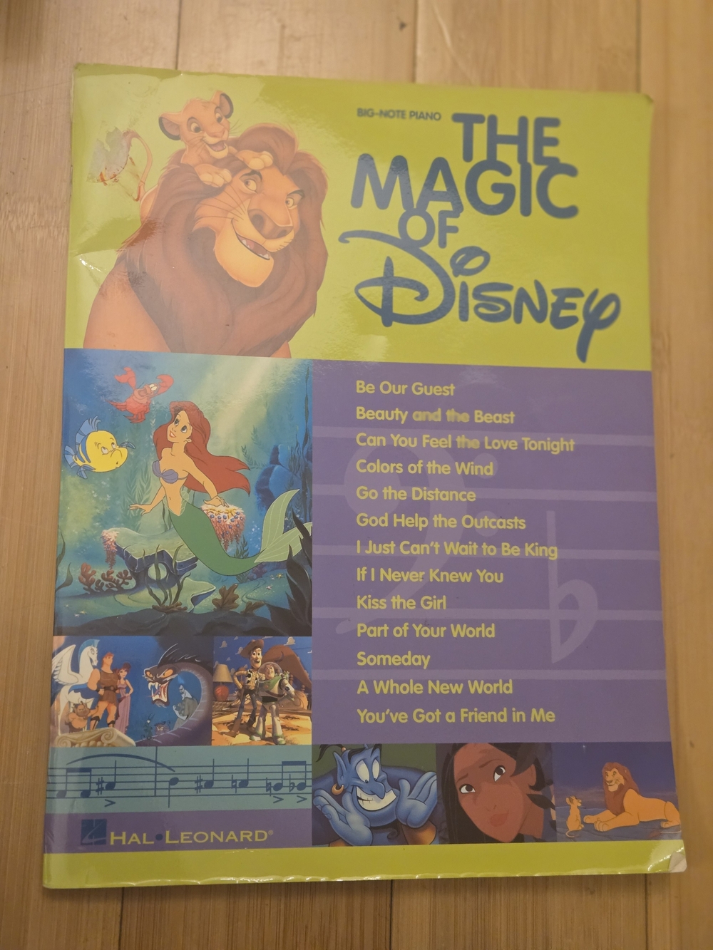 Hal Lenard The Magic Of Disney Big Piano Musical Composition Book Songs Collect